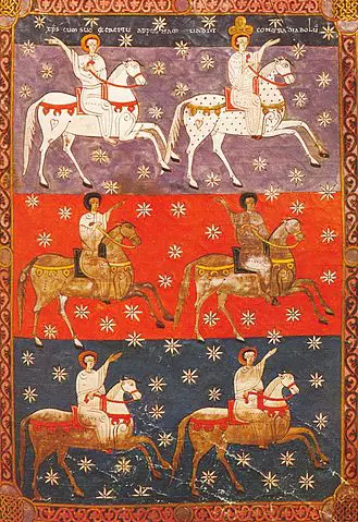 Facundus Beatus illumination of the rider on the white horse